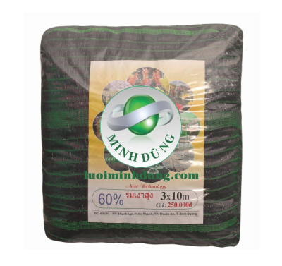 Lưới túi 3x10 đen 60%